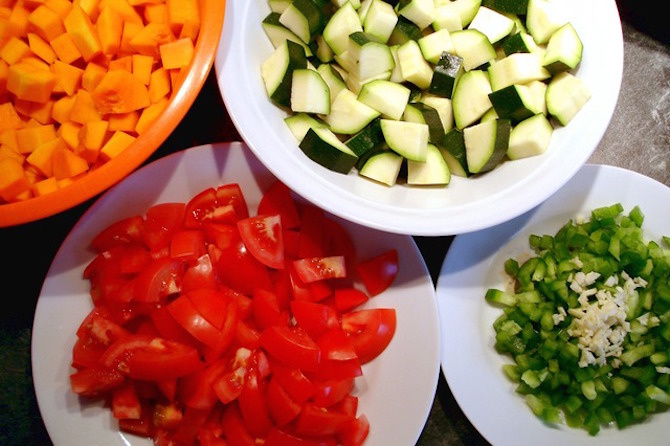zucchine in insalata