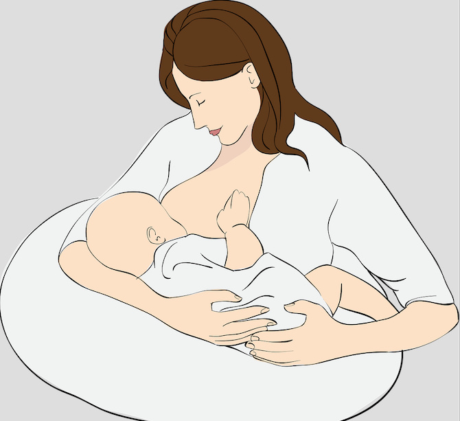 posizione allattamento cuscino