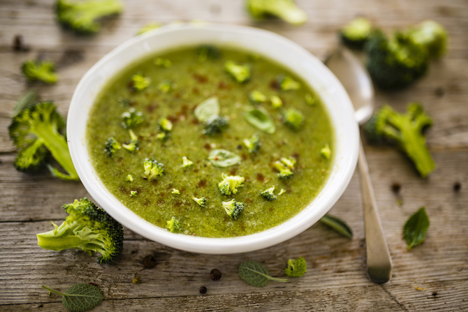zuppa macrobiotica broccoli