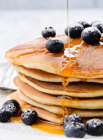 Pancake alla banana e semi di lino 