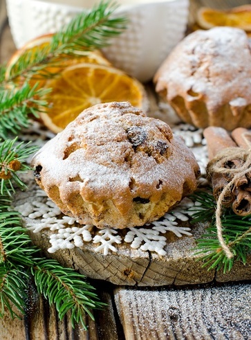 Muffin-panettone di Natale