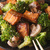 Tofu saltato con broccoli e mandorle